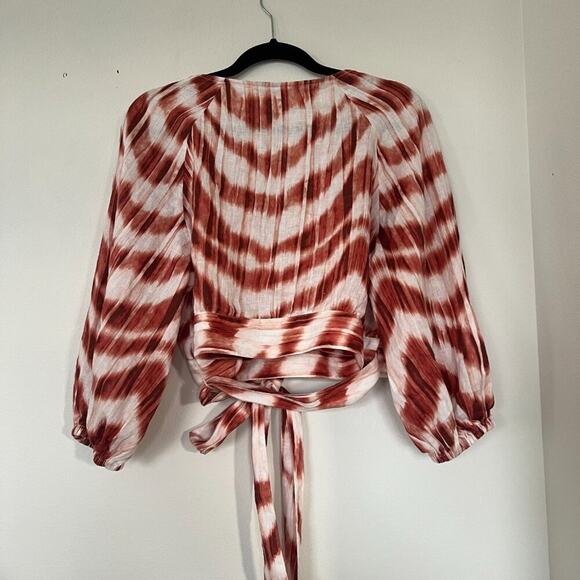 Banana Republic Petite Wayfinder Linen Wrap Top - Picture 6 of 8